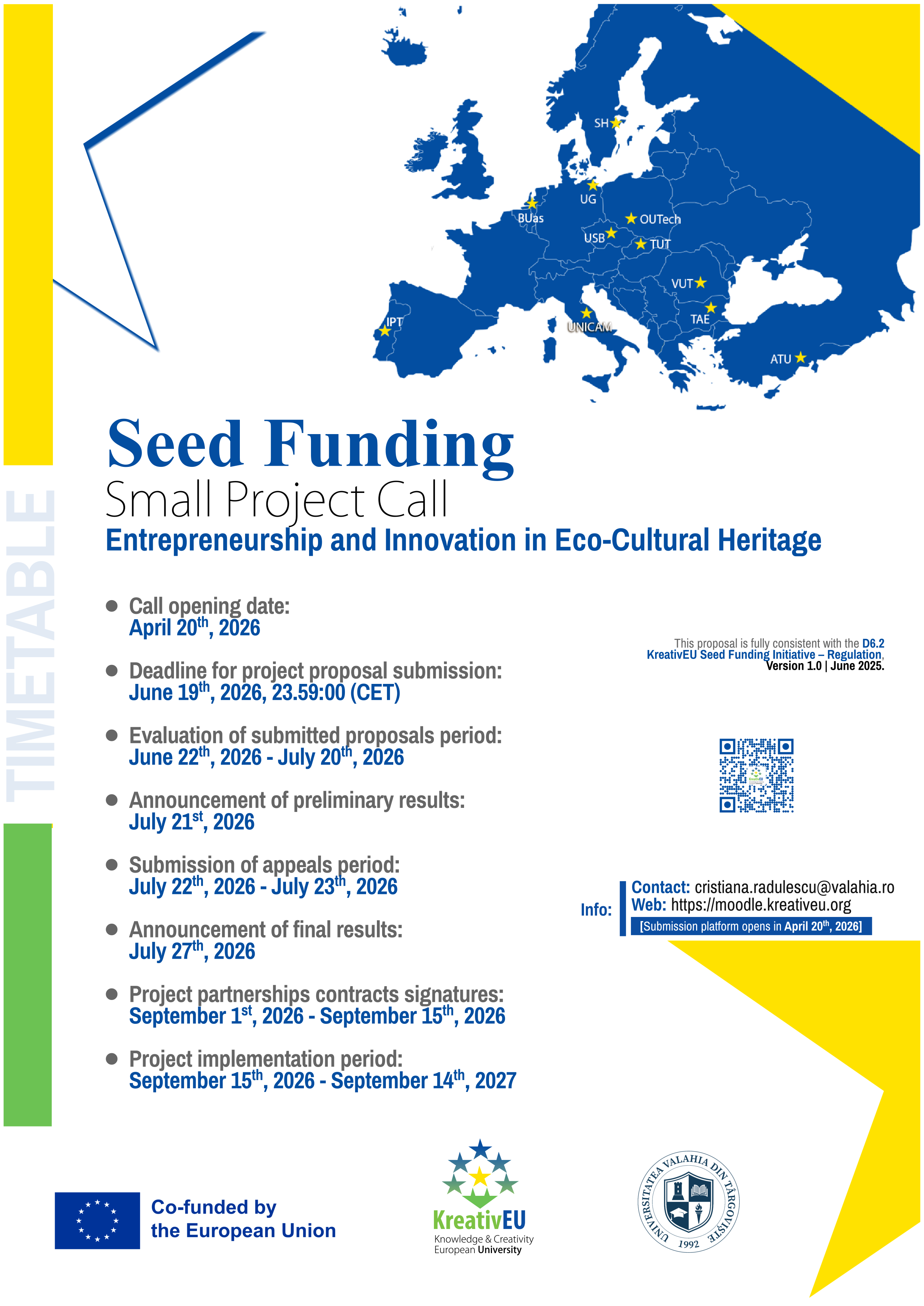 KreativEU Seed Funding – Small Project Call
